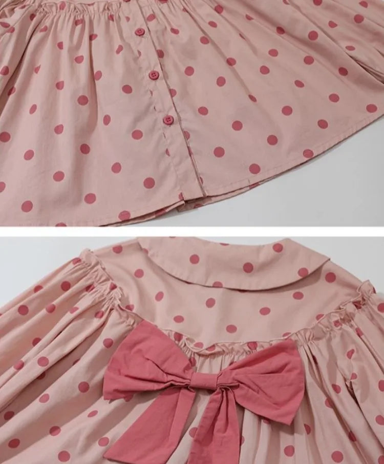 Long Sleeve Blouse with Bow Tie Trendy