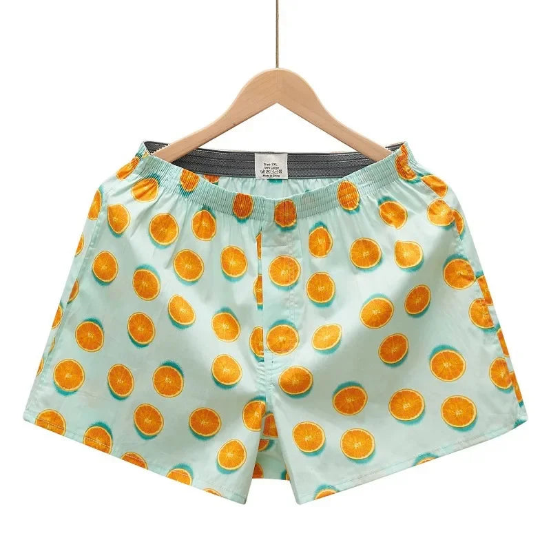 1PC 100% Cotton Men's Loose Boxer Briefs Underwear