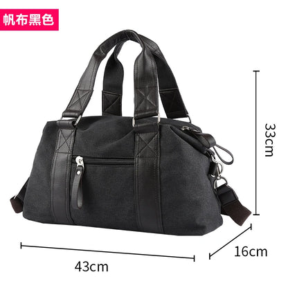 Canvas Simple Travel Luggage Handbags Large-capacity