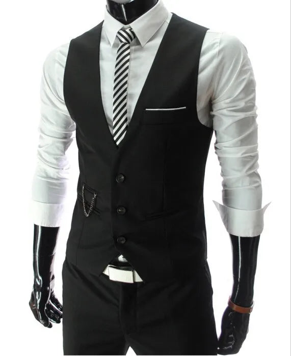 Mens Dress Vests Slim Fit Casual Formal