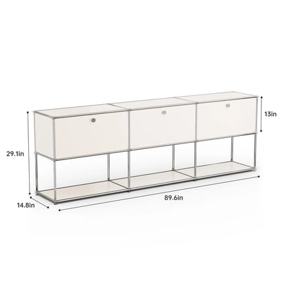 Sideboard Storage Shelf Furniture Stainless Steel