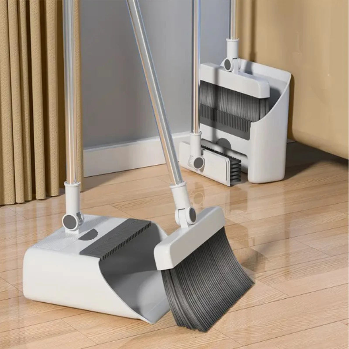 3 in 1 Broom and Dustpan Floor Brush Long-handled