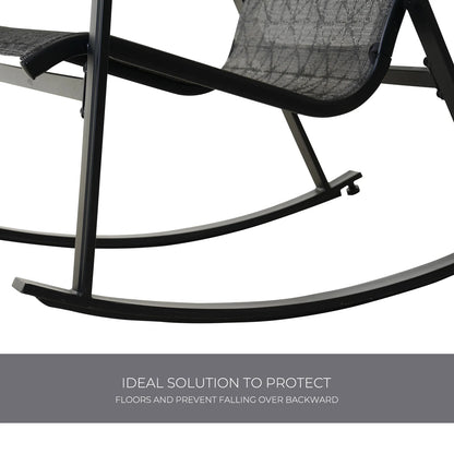 Mesh Sling Rocking Chair,Outdoor E-coated Steel