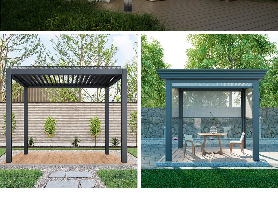Aluminum Louvered Sunroof Pergola Roof Canopy
