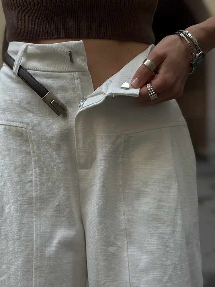 Women Wide Leg Formal Straight Leg Pants