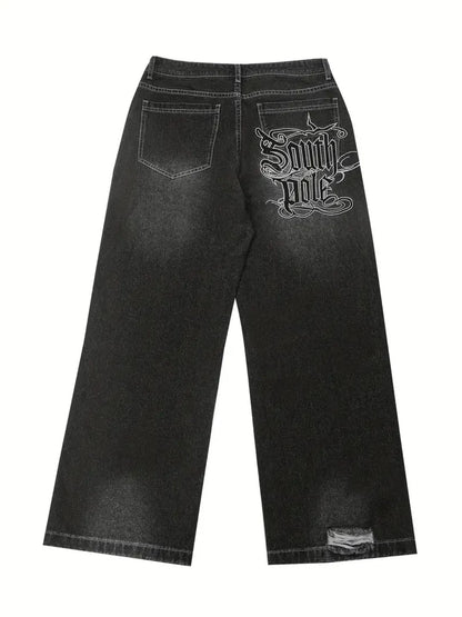 Vintage South Pole Black Denim Jeans Men's
