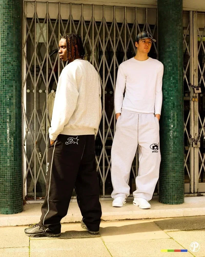 Man Long Pants Cargo Streetwear Joggers