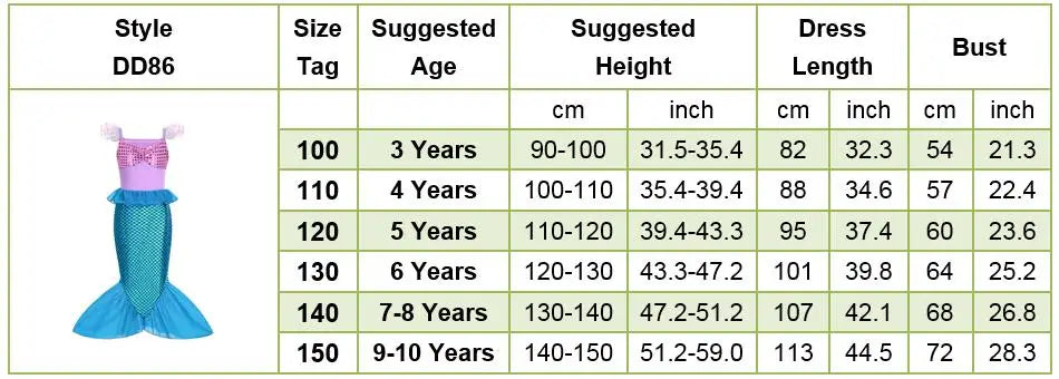 Girls Elsa Anna Dress Princess Carnival Jasmine Rapunzel
