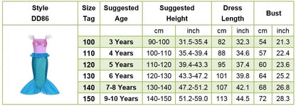 Girls Elsa Anna Dress Princess Carnival Jasmine Rapunzel