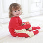 Girls Cleaning Mop Long Sleeve Crawling Jumpsuit