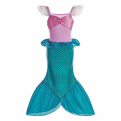 Girls Elsa Anna Dress Princess Carnival Jasmine Rapunzel