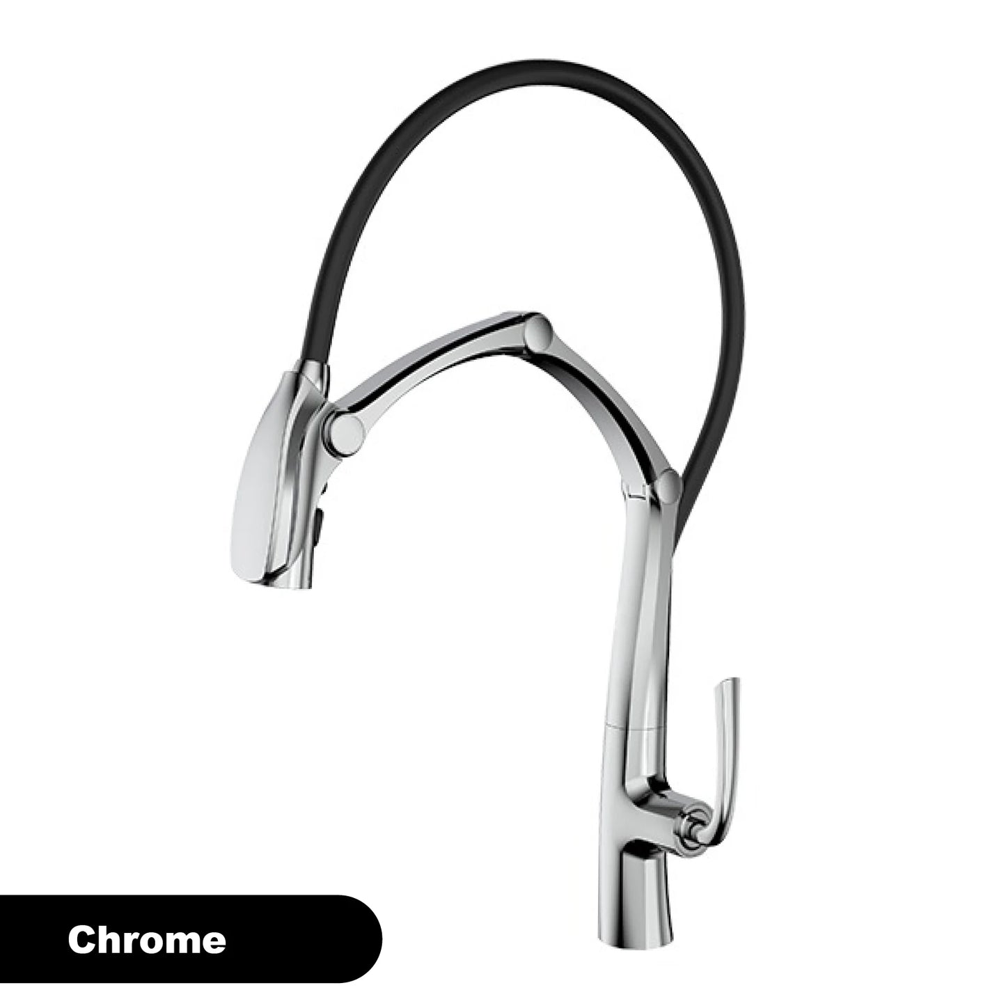 Luxury Gunmetal Brass Kitchen Faucet LED Display