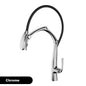 Luxury Gunmetal Brass Kitchen Faucet LED Display