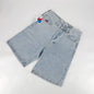Big Boy Cartoon Graphic Streetwear Denim Shorts Men