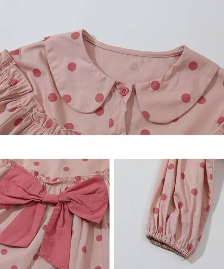 Long Sleeve Blouse with Bow Tie Trendy