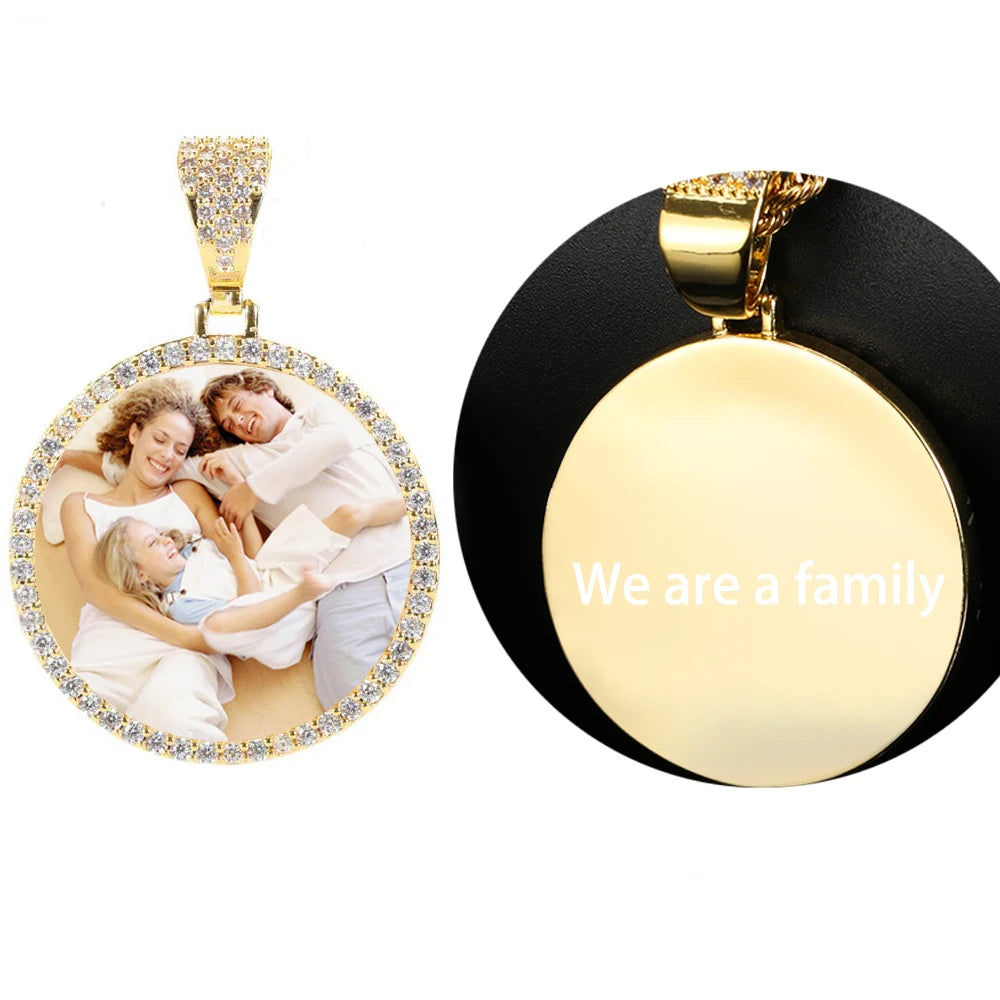 Hip Hop Jewelry Bling CZ Picture Necklace