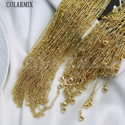 20 Pcs Wholesale Gold Plated  Jewelry chains Necklace
