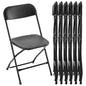 Plastic Folding Chairs, Lightweight Portable Indoor/Outdoor