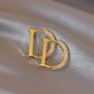 Fashion Brand Jewelry Elegant Letter D Earrings Vintage