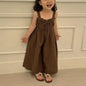 Girl Sleeveless Princess Casual Jumpsuits