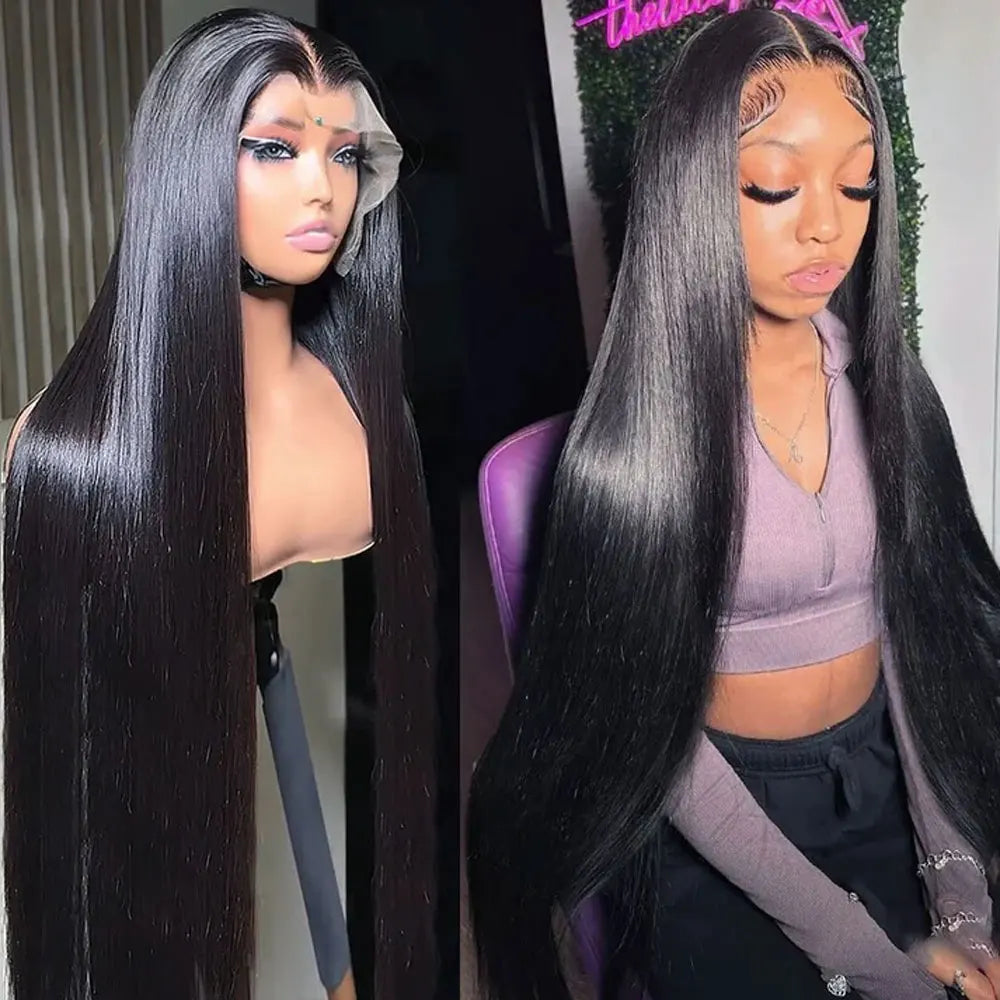 Straight Lace Front Human Hair Brazilian Wigs