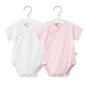 2Pcs Newborn Baby Girls Romper Pure Cotton Bodysuit
