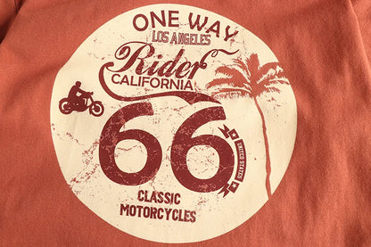 American Retro Short Sleeve O-neck T-shirt