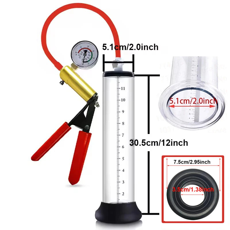 Acrylic Penis Enlarger Pump Sex Toy Men