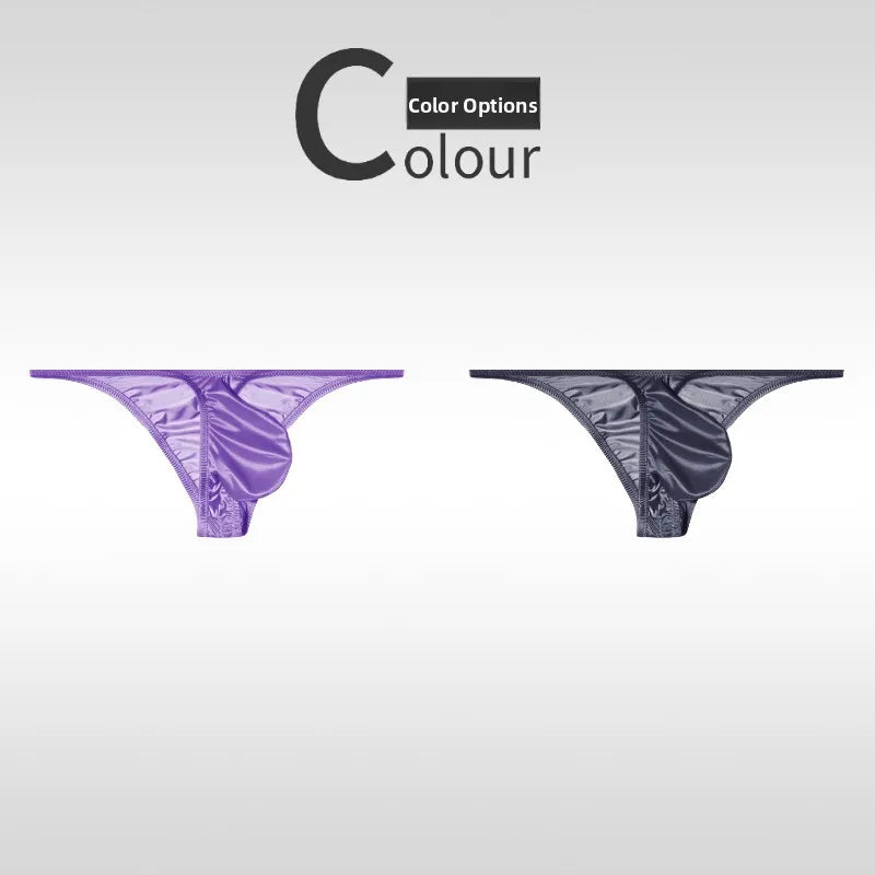 Low Waist Ice Silk Smooth Men's e Underwear
