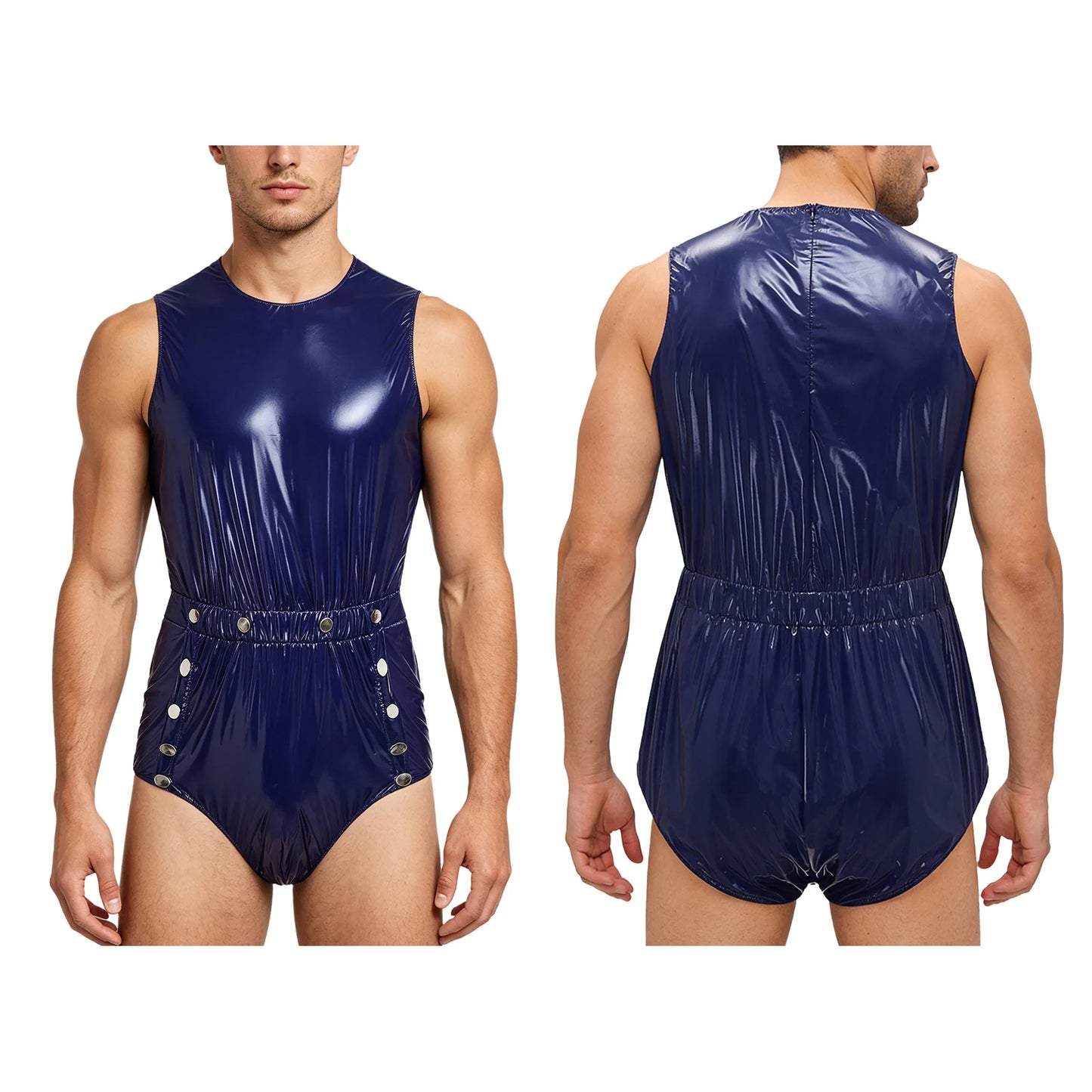 Mens Tear Away Backless, Nightclub Party Jumpsuit