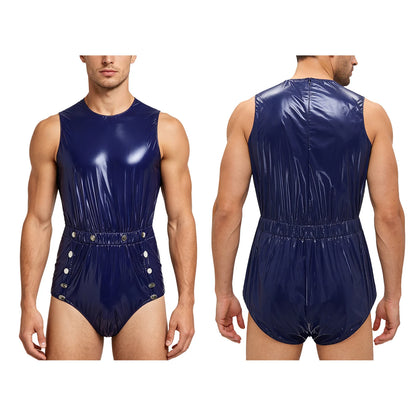 Mens Tear Away Backless, Nightclub Party Jumpsuit