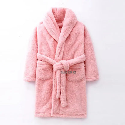Boys/Girls Warm Fleece Flannel Bath Robes