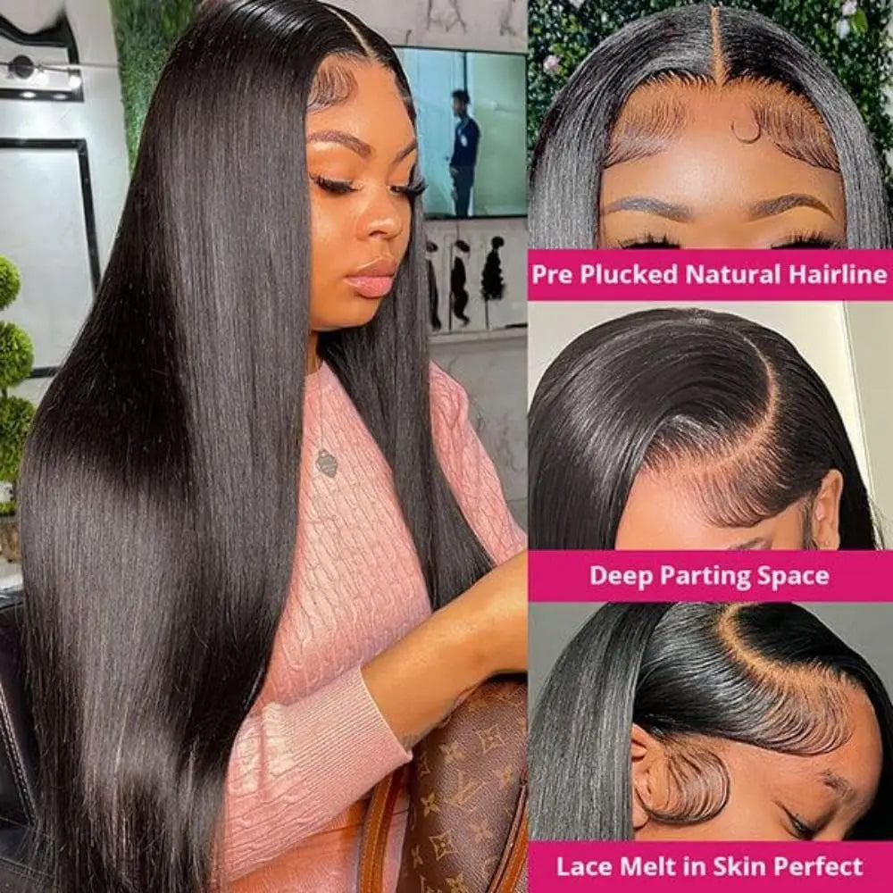 Straight Lace Front Human Hair Wigs