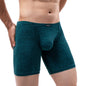 Men's Long Leg Boxer Briefs Sexy Bulge Trunks