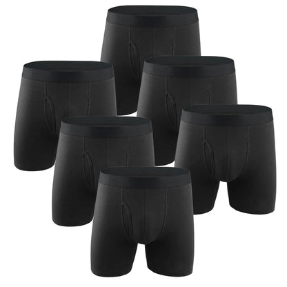 Mens Long Cotton Boxer Shorts Underwear