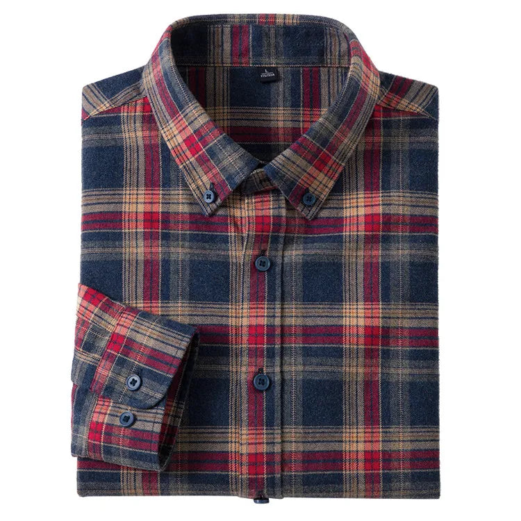 Men's, Plaid Casual Jacket, Anti-Wrinkle, Multi-Color