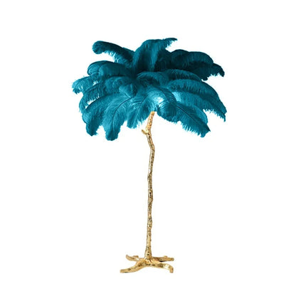 Luxury Feather Floor Standing Lamp Mood Light