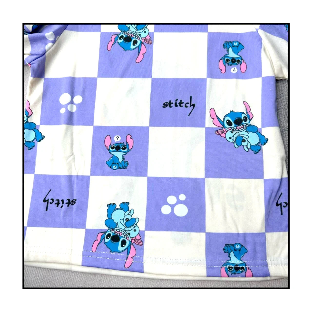 2pcs Disney Stitch Boys/Girls Home Sleepwear