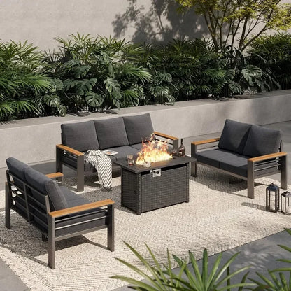Outdoor Sectional with Coffee Table, Patio Sets