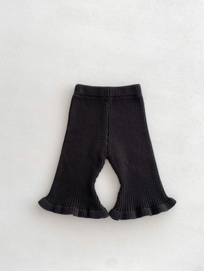Infant Girl Boot Cut Knitted Pants