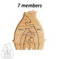 Wooden Bear Family Puzzle Personalized Home Decor