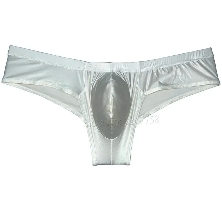 Sexy Men's Shiny Silk Mini Bikini Underwear