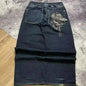 Oversized Print Baggy Jeans Men Vintage Gothic