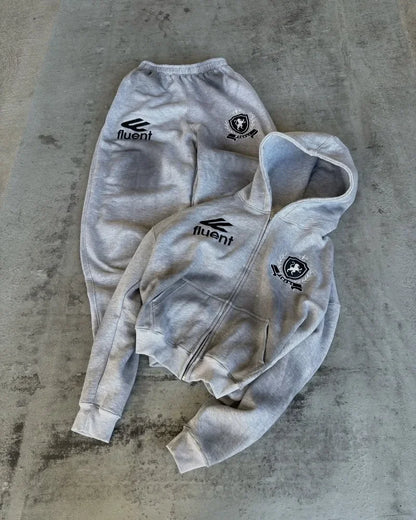 Embroidery Zipper Hoodie Street Fashion Goth Men/Women