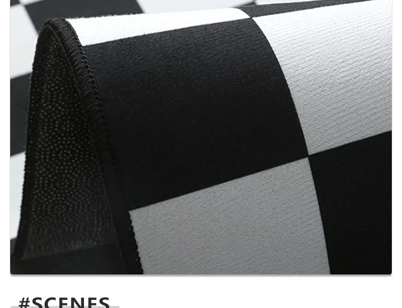 Semi-circular Outdoor Rug Modern Art Style