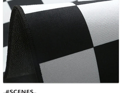 Semi-circular Outdoor Rug Modern Art Style