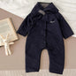 Infant Baby Girls Long Sleeve Cotton Jumpsuit