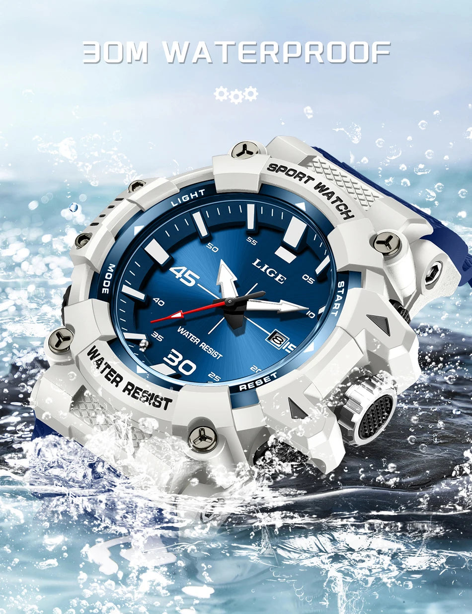 Male Fashion Sport Waterproof Quartz Wristwatches