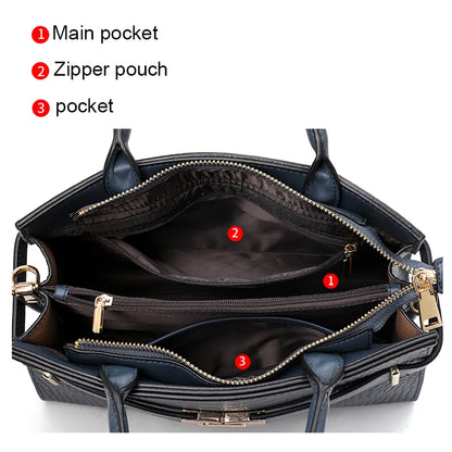 Light Luxury Crocodile Pattern Genuine Leather Women's