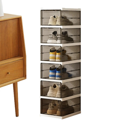 Storage Organizer Foldable Clear Stackable Box